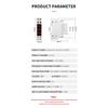 1PC Three-Display Voltmeter Din Rail Three Phase Modular Voltage Meter AC80-500V 1VA V1V2V3 BV-3R