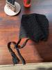Summer Triangle Towel Korean Ins Hand-Woven Hollowed-Out Headscarf Hat Headdress Headgear Headgear Knitted Crochet Wool Hat