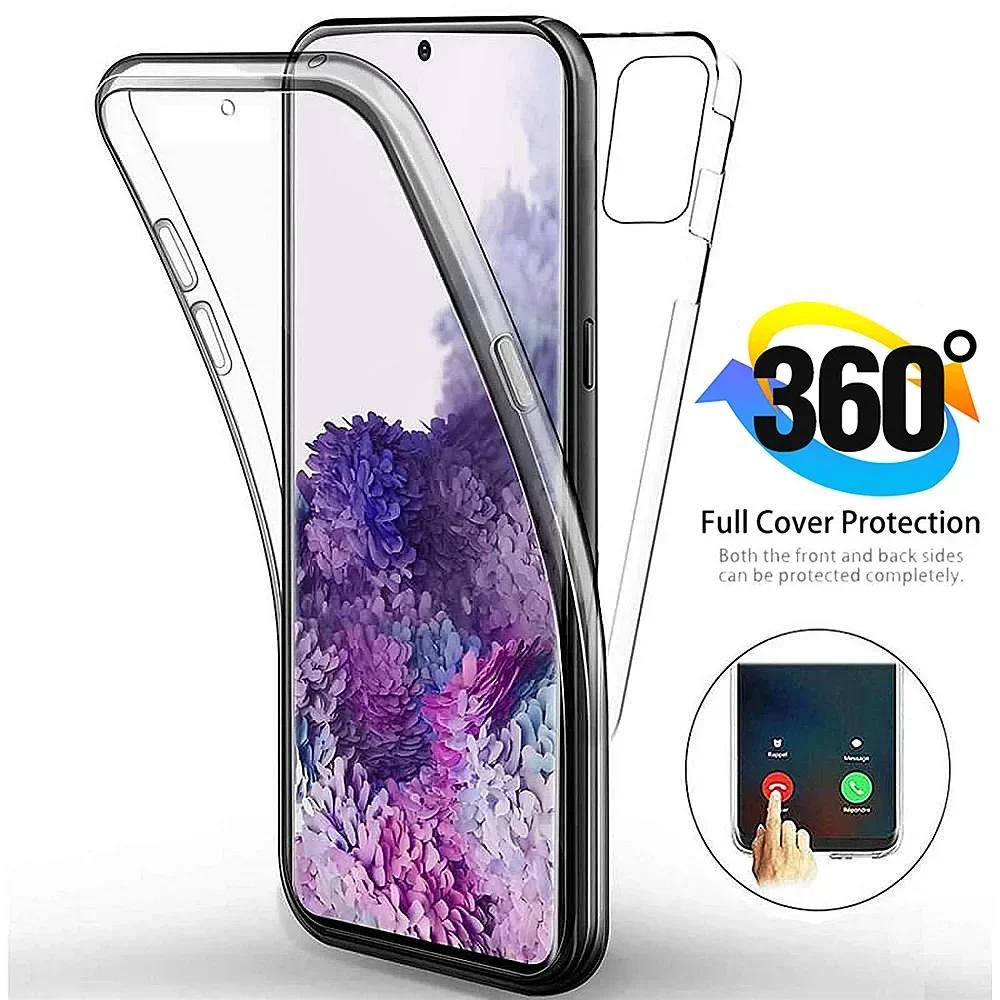 

360 Degree Full Clear PC Case For Samsung Galaxy S25 Ultra S24 FE S23 Plus S22 S21 A36 A26 A56 Phone Dual Side Front Back Cover For S22Plus