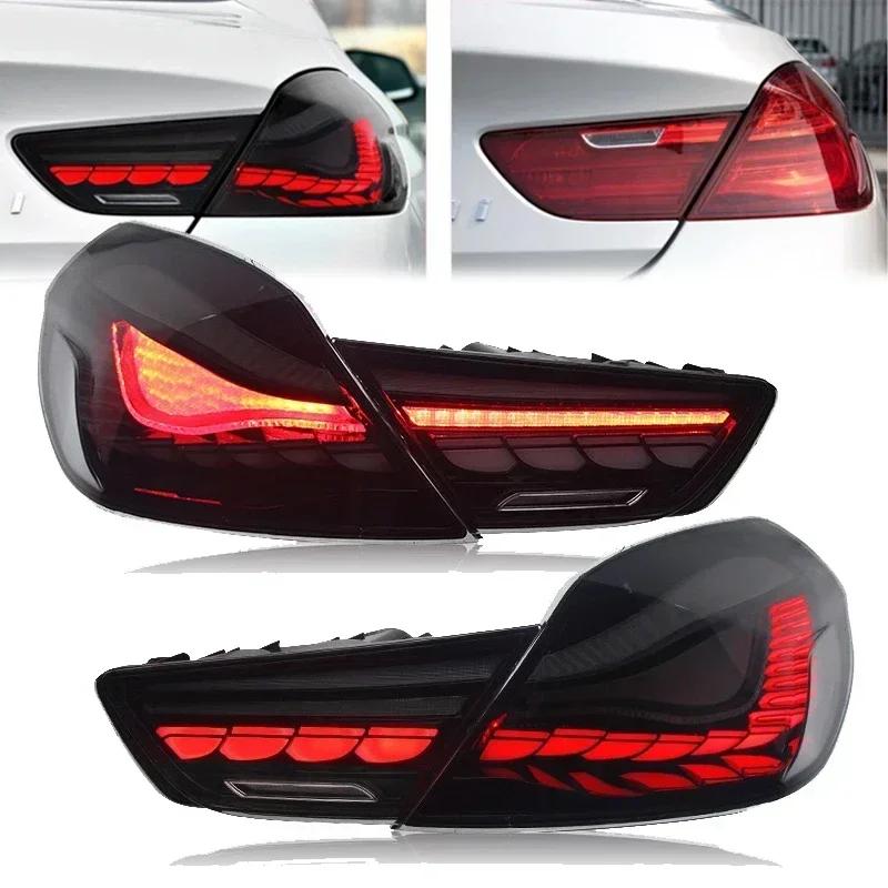 BADZ9 4PCS LED Taillights for BMW 640i 650i 6 Series F06 F12 F13 2010-2017 Rear Reverse Running Red/Amber Turn Signal Car Accessories