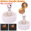 Söt Doftljushållare Harts Kattunge Aromterapi Ljusstake Kreativ Kattunge Värmer Tassar Ljusstake Hemrumsinredning