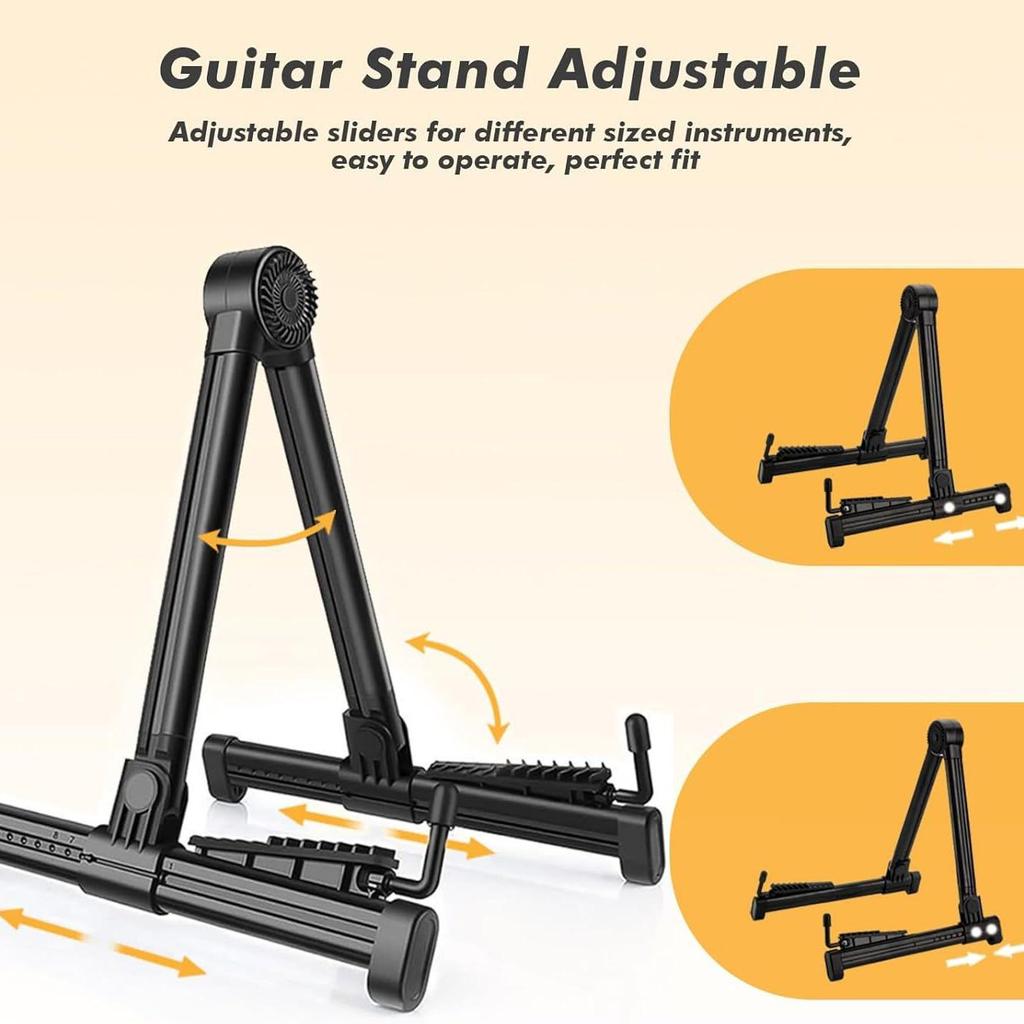 Foldable Portable Guitar Stand for Acoustic & Electric Guitars