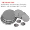 20 Pezzi Diametro 13/14/15/16/18/20mm Spessore 1mm-3mm Acciaio Inossidabile 304 Disco Piatto Circolare Rondella Piatta