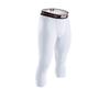 McDavid Compression Innerwear M8180 Length Size Running 3/4 Tights, Compression, Sweat-Wicking, Quick-Drying, Performance, Fatigue-Reducing, L, White,