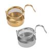 304 Stainless Steel Loose Leaf Tea Strainer Rotating Basket Tea Leaf Filter  Tea Serving