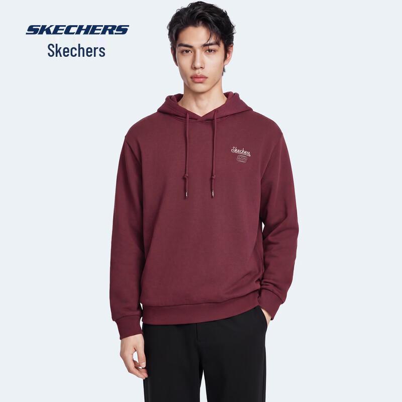 Skechers Unisex Fleece-Lined Hooded Pullover Sweatshirt
