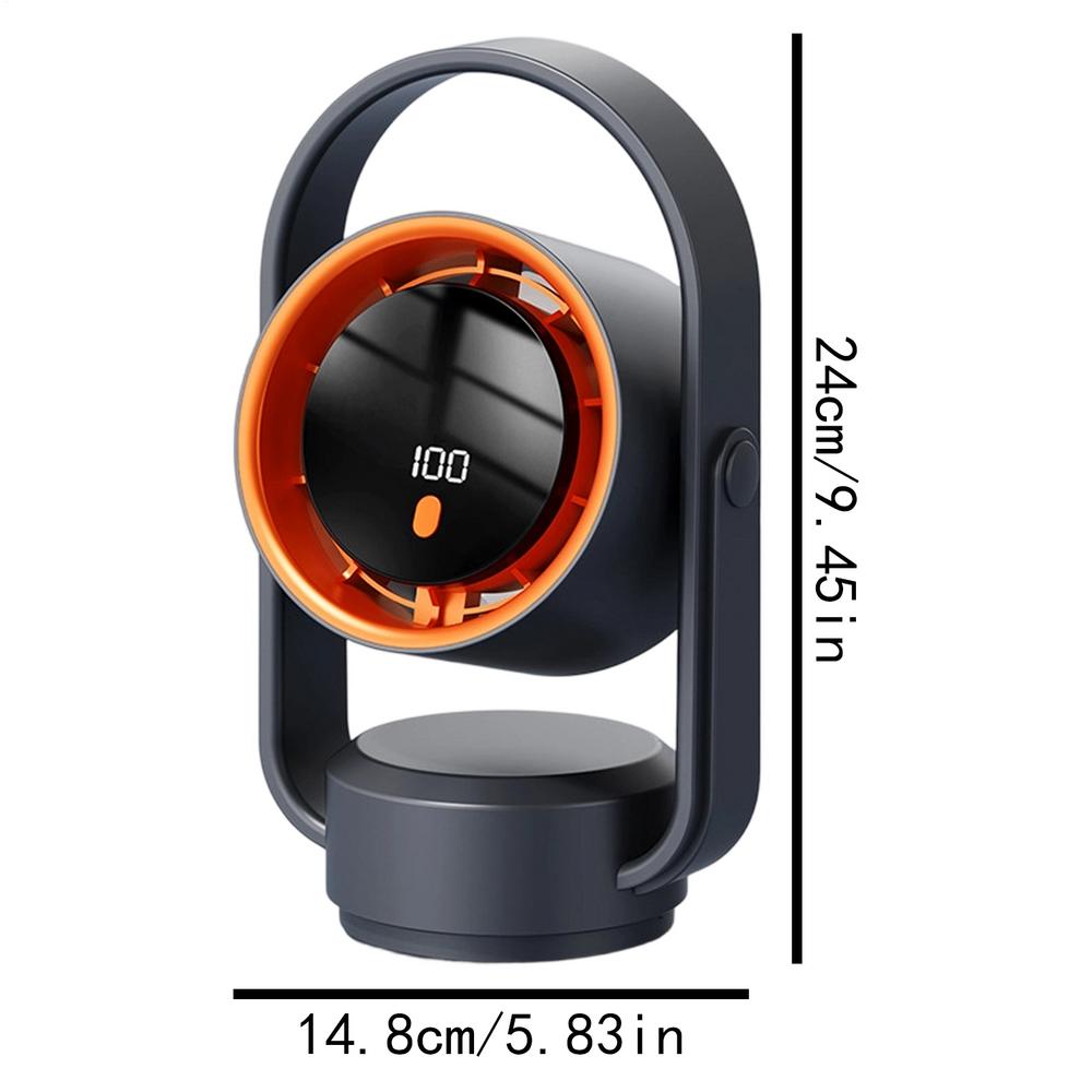 Desk Fan 5 Wind Speed 1800mAh Table Air Circulator Fan For Women Men Students Travelers Home Apartment Study Bedroom Living Room