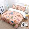 Seahorse and Octopus Marine Elements Pattern Duvet Cover Set Digital Print Polyester Bedding with Zipper Closur for Kids Gifts