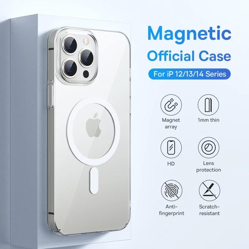 

Прозрачный магнитный чехол для телефона для iPhone 14 13 12 11 Pro Max Чехол для беспроводной зарядки для iPhone13 12Pro Max XS Max XR 7 8Plus Магнитный чехол