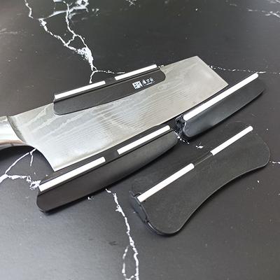 Guide d'angle Pierre à aiguiser Aiguiseur de couteaux fixe 15 degrés Pierre à huile Kit d'accessoires Couteaux de cuisine Outil auxiliaire Pierre à huile