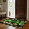 Band KKatseye Floor Mat Soft Flannel Absorbent Mat Non-Slip Rug Home Bedroom Bathroom
