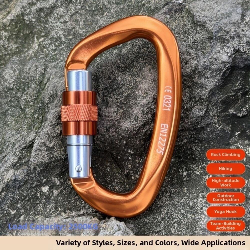 7Colors D Shape Key Hooks 59*99mm Aluminum Climbing Buckle New Outdoor Ascend Tool