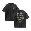 Christian Unisex Women Washed Graphic Print T Shirt Version Casual T Shirt Cotton Christian Vintage T Shirt Harajuku Style