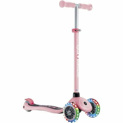 Globber Primo Lights V2 Trottinette À Trois Roues Rose Pastel Et Corail Rose