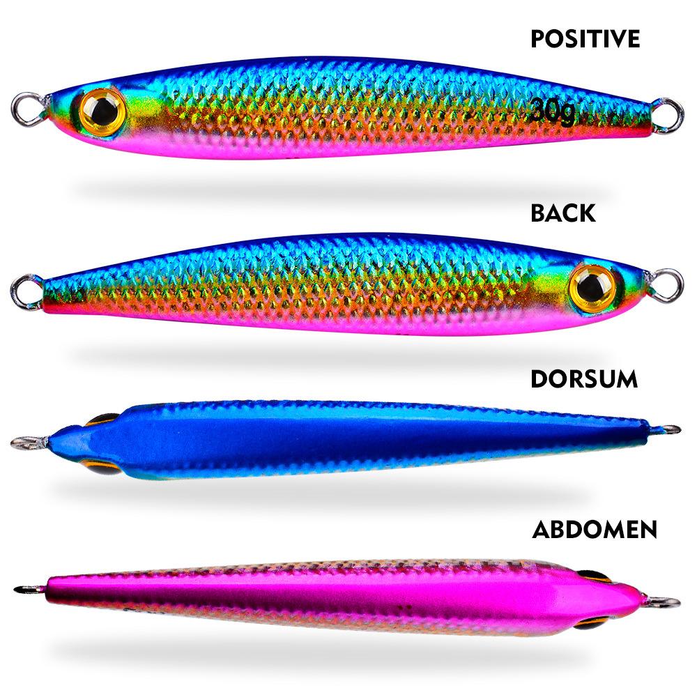 Talíř s návnadou Malá olovnatá ryba 7g 10g 15g 20g 30g Sladkovodní mořský rybolov Crossmouth Okoun Road Subsequin