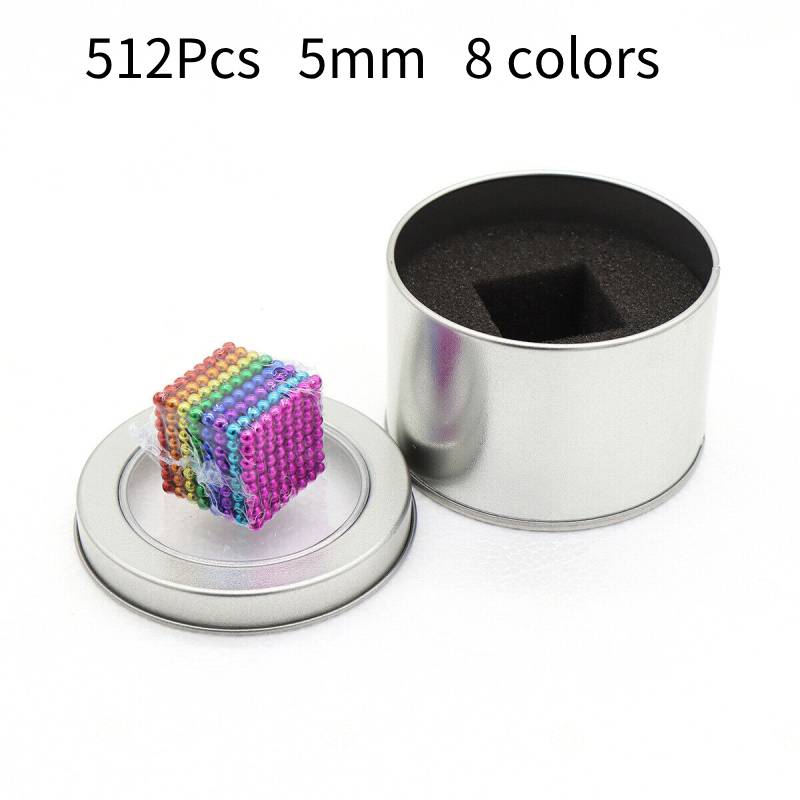 

5мм Блоки 512шт Бак Болл Развивающая игрушка Магнитный пазл Игрушка для снятия стресса