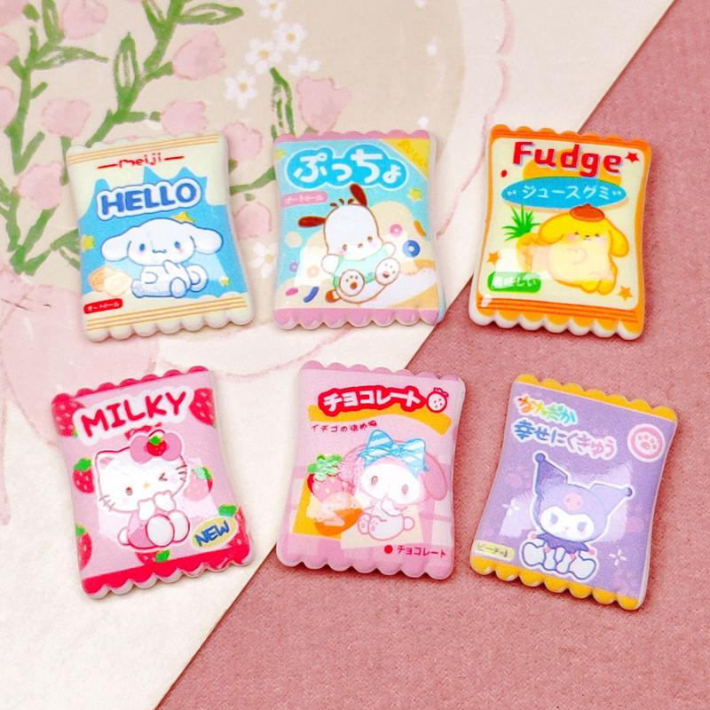 

10 Pcs Cartoon Resin Cute Cartoon Animal Candy Style Hairpin Pendant Scrapbook Craft Diy Miniature Ornament Accessories A118