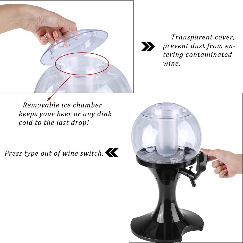 3,5 l Kaltgetränkespender Eisrohr Saftmaschine Behälter Grillparty Barzubehör