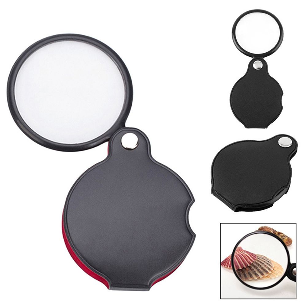 Pocket 8x Handheld Reading Newspaper 50mm Jewelry Magnifier Magnifying Glass Gift Loupe