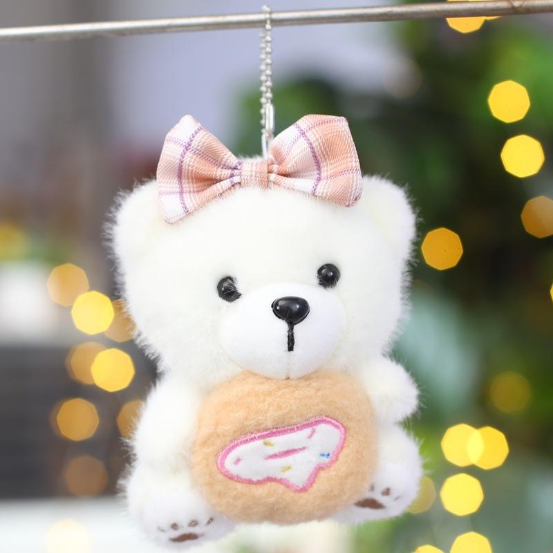 

Милый Милый Печенье Медведь Подвеска Плюшевая Игрушка Кукла Плюшевый Мишка Сумка Маленький Подвесной Брелок 13cm