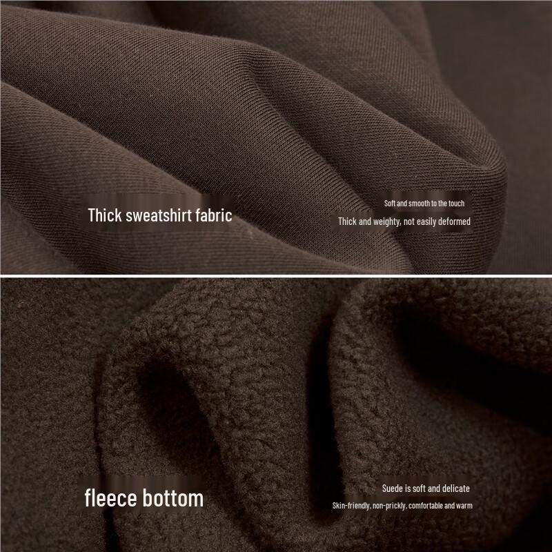 Giordano Men's Embroidered Fleece-Lined Drop Shoulder Sweatshirt