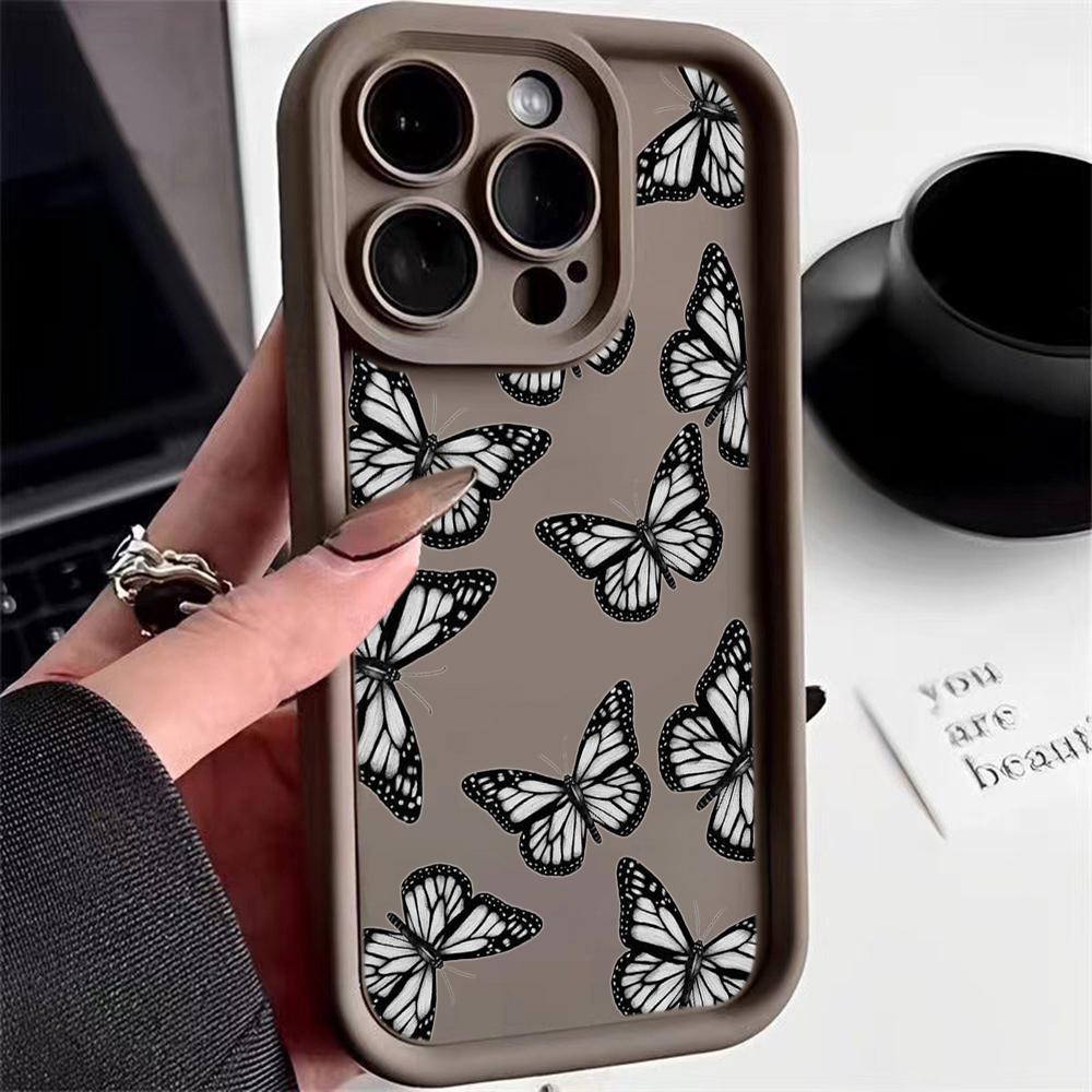 Husă pentru telefon Moale Ochi de înger TPU pentru Samsung A05 A04 A30 A50 A13 A23 A53 A14 A24 A34 A54 A15 A25 A35 A55 S20 S23 FE S24 Ultra Ae58 Design de artă fluture