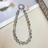 Fashion Heart Pendant Pvc Phone Chain With Crystal Charm For Women And Men
