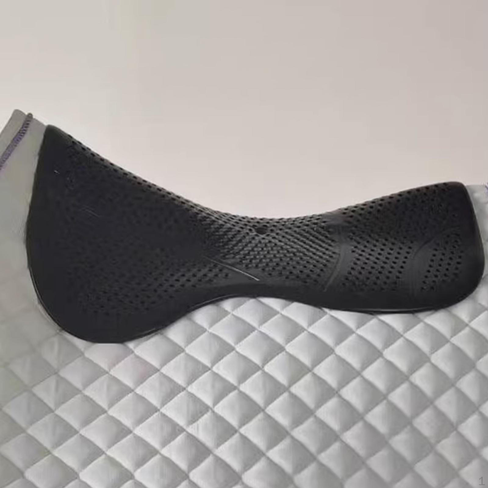 

Saddle Pad Made of Non-slip Silicone Gel, Breathable And for Back Support. Black