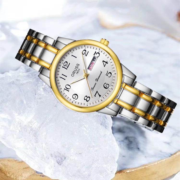 Through The Digital Model, The Elderly Watch Is Simple, Atmospheric Calendar, Quartz Watch, Waterproof Women'S Watch