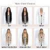 Noble Synthetic Lace Front Wig 36 " Long Wavy Lace Part Body Wavy Golden Wig For Women Lace Front Wig Ombre Blonde Cosplay Wig
