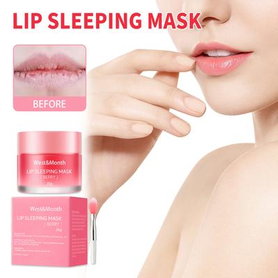 Gelee-Lippenmaske Feuchtigkeitsspendende und hydrierende Schlaf-Gelee-Lippenmaske zur Reduzierung von Lippenfältchen und zur Pflege der Lippenhaut
