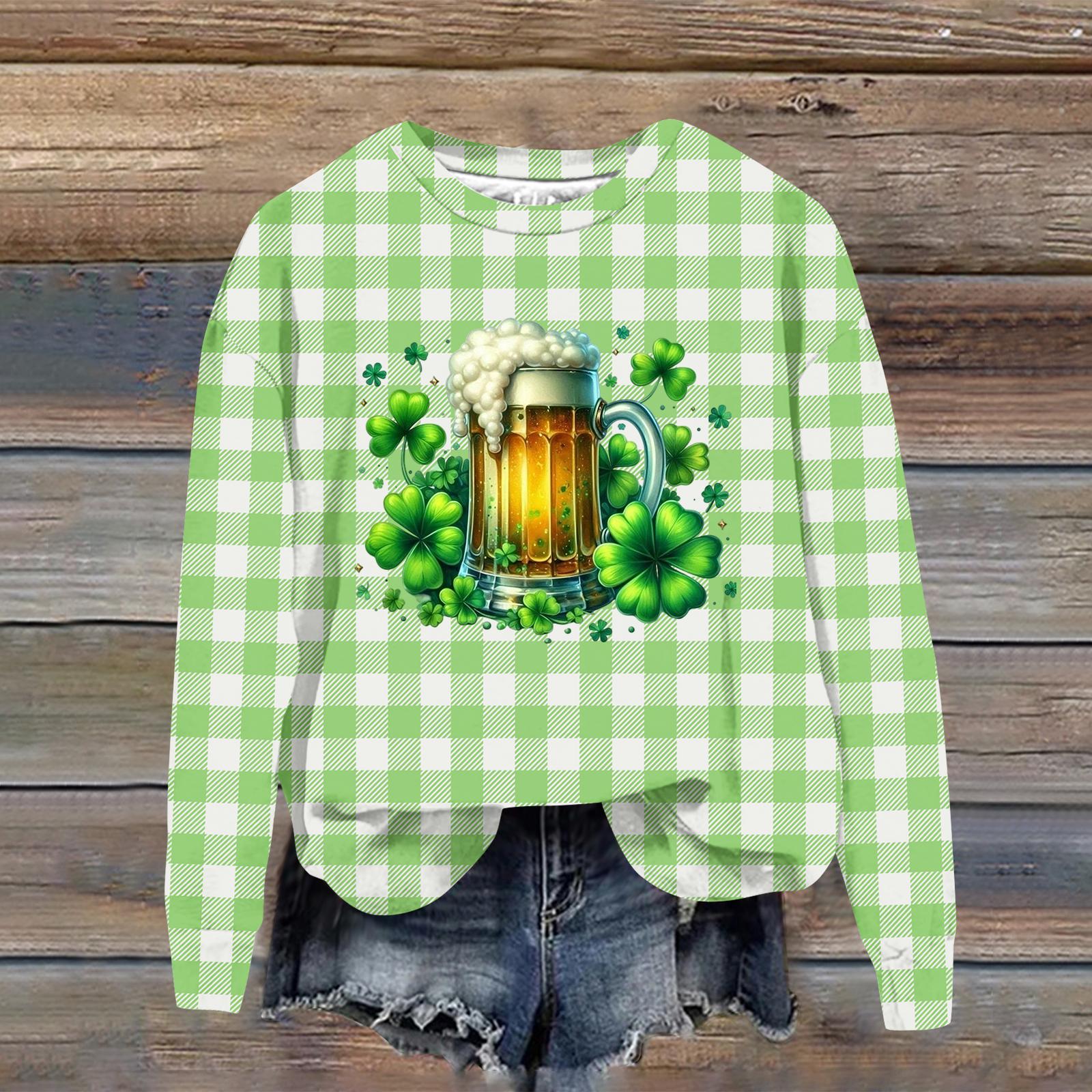 Женская модная повседневная толстовка с длинным рукавом свободного кроя с принтом XL светло-зеленый 1660₽