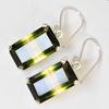 54.75 Ct NATURAL Tourmaline CERTIFIED Bi-Color Emerald Earring Pair Gemstone MY.ER-29-NS