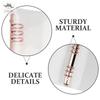 Pvc rose gold cover for a5 notebook, transparent, with 6 rings, to protect notebooks