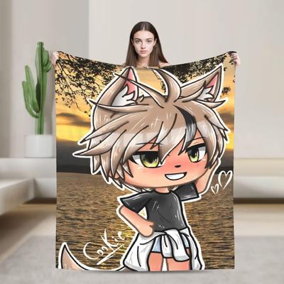Gacha Life Cartoon Blanket Multi-Size Soft And Lightweight  Throw Blankets For Couch Sofa And Bed