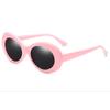 Men's Sunglasses Hip Hop Brigitte White Sunglasses Same Glasses Fashion Oval Sunglasses Gray Lenses Women's Sunglasses