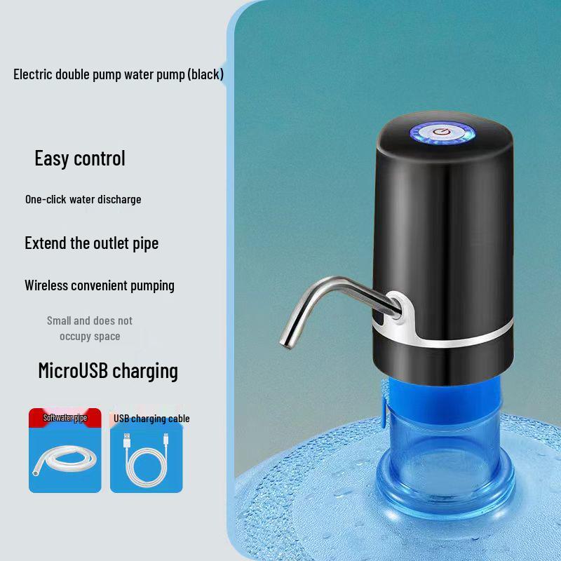 Electric Folding Water Dispenser: Automatic Rechargeable Hand Pump for Bottled Water