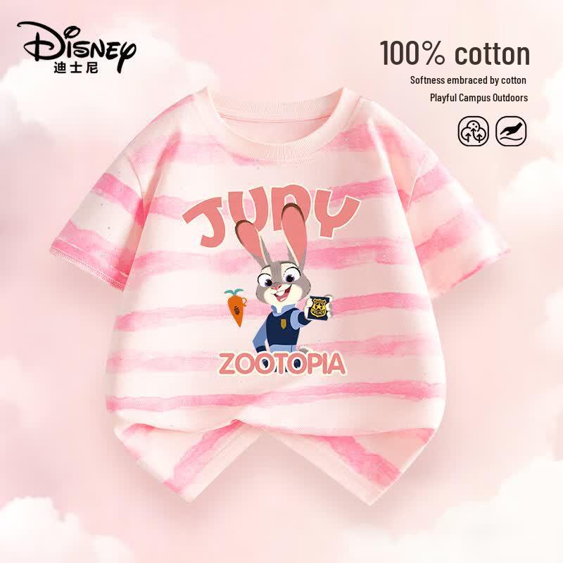 Disney Zootopia Kids Wax-Dyed Cotton Short Sleeve T-Shirt 110