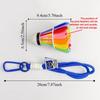Rainbow Color Badminton Keychain Creative 3D Printing Keyring  Badminton Enthusiast