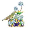Enamel Jewelry Box Flower Design Elegant Exquisite Zinc Alloy Trinket   for Home
