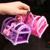 Pink/Purple Kids Jewelry Box Pretend Play Treasure Chest Cute Makeup Box  For Children