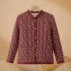 YUZHAOLIN Women's Plush-Lined Floral Winter Padded Jacket
