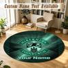 Round Rug Custom NameHibernian FC Pattern Non Slip Carpet Home Floor Decor