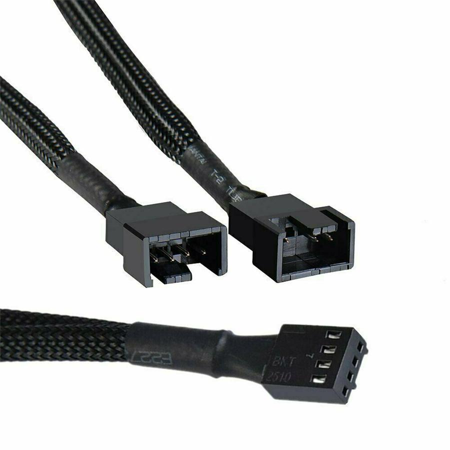 10Pcs 4-Pin PWM to Dual PWM Computer Case Fan Power Y-Splitter Cable  Wire 27cm