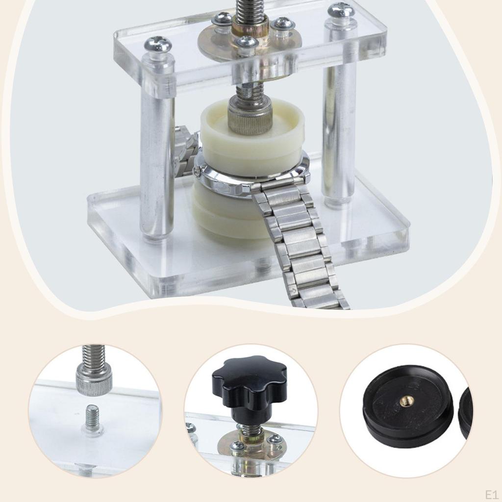 13 Pieces Watch Press Repair Tool Back Case Closing Fitting Dies Set Metal Acrylic Suitable