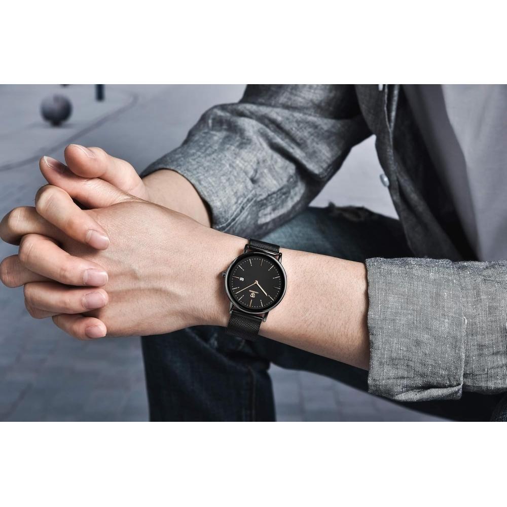 Ben Nevis Simple Stylish Slim Casual Date Display Waterproof Analog Quartz Watch