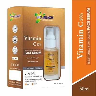 BIO-REACH Vitamin C Face Serum For Face Glowing Hydrating Skin Cleansing Reduce Wrinkles - 30ml
