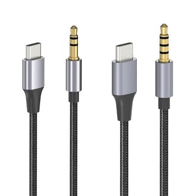 USB C auf 3,5 mm AUX-Kabel, Rauschunterdrückung, digitaler Chip, AUX-Kabel, Verbindungskabel, breite Kompatibilität für Tablets