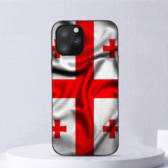 

Чехол для телефона с флагом Грузии для Iphone 11 12 Mini 13 14 Pro Xs Max X 8 7 6s Plus 5 Se Xr Shell iPhone13PRO