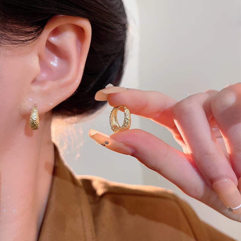 

Fashion temperament, circle earrings, new explosion in 2025, ear buckles, versatile ears